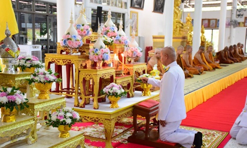 ครอบครัวปศุสัตว์หนองบัวลำภู ร่วมพิธีต้อนรับสัญญาบัตร พัดยศ พระราชาคณะชั้นราช พระราชวชิระอุดมมงคล (พระครูปทุมมงคลญาณ,หลวงปู่บุญมา สุชีโว) ประธานสงฆ์วัดสามัคคีสิริมงคล (วัดป่าสุขเกษม)